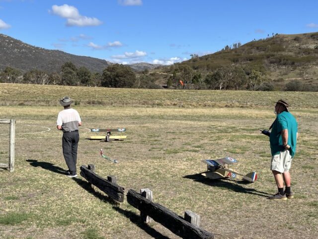 Sopwith Pups taxi out for take off