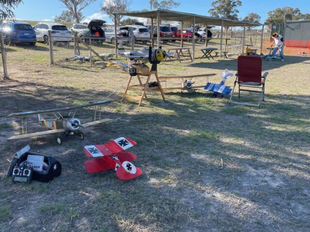 Aircraft in the pits